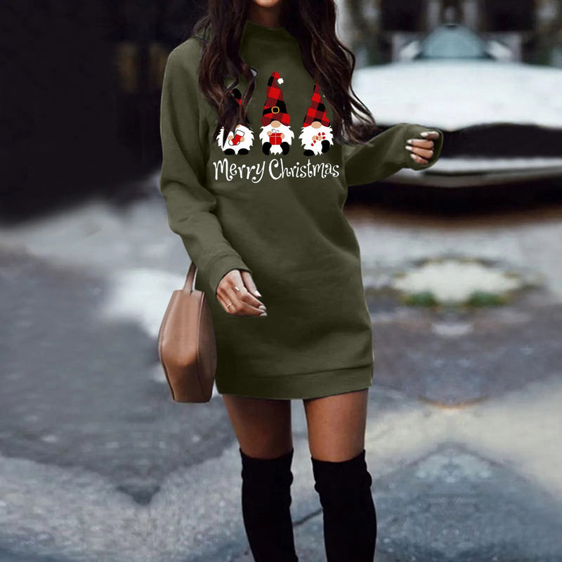 Streetwear Women Clothing Y2k Dress Winter Clothes Women Hoodies Pullover Christmas Casual Autumn Harajuku Sweatshirts Dress