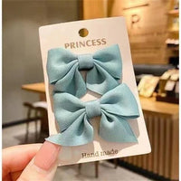 2 Piece Bow Hair Clip Elegant Flower Hair Clips For Kids Ladies Set Hairpin Hair Accessories Korean Style Bair Accessories