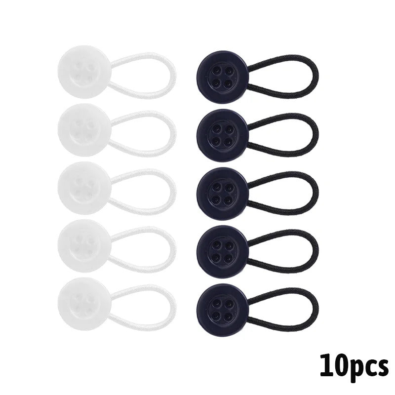 Collar Extenders Buttons for Jeans Pants Waist Stretch Shirt Suit Tie Neck Expanders Flexible Reusable Unisex Buckle Accessories