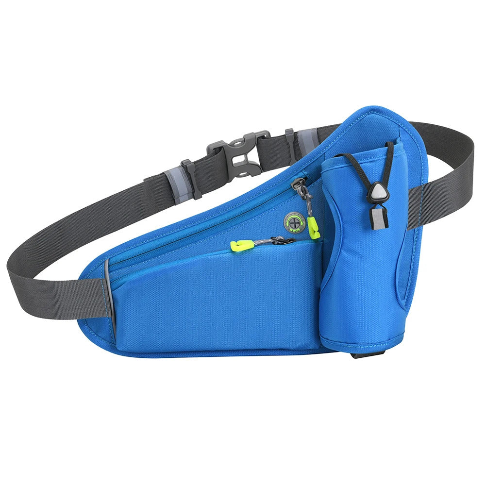 Running Waist Bags Water Bottle Holder Hydration Belt Bag Men Women Sports Fanny Pack Gym Running Cell Phone Jogging Cycling Bag