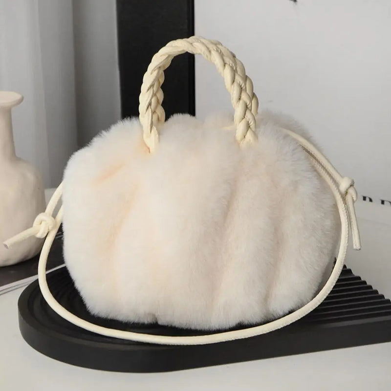 Cute Pumpkin Bag 2025 Autumn And Winter New Fashion Cloud Crossbody Bag Niche Design Sweet Girl Handbag