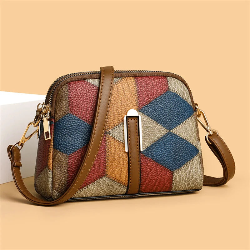 Yogodlns New Luxury Handbag Women Stitching Wild Messenger Bags Designer Brand Plaid Shoulder Bag Female Ladies Totes