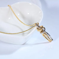 Fashion Hugging Necklace Jewelry Choker Hug Pendant Chain Men Necklaces For Lover Women Couple Men Lady Female Male Gift