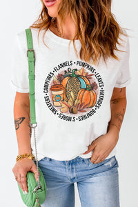 White Pumpkin Spice Season Graphic Tee