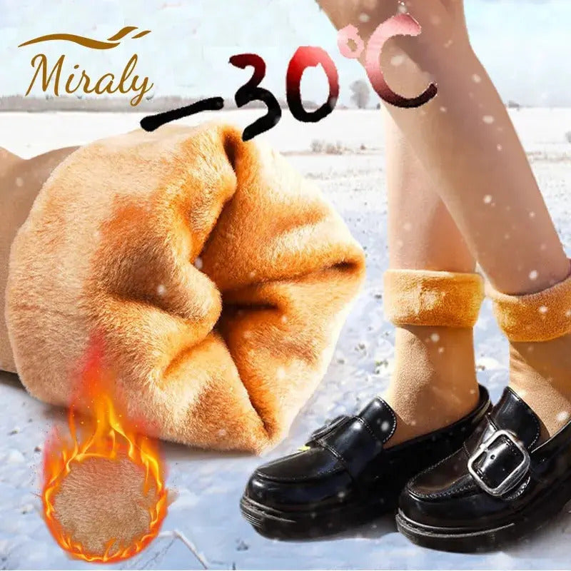 1/2/3/5/10Pairs Thermal Socks Women Winter Warm Thicken Fleece Short Socks Cashmere Wool Socks Snow Velvet Boots Home Floor Wear