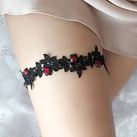 Heart/Wings/Bowknot Fashion Garter Belt Women PU Leather Lace Elastic Leg Ring Leg Garter Straps Thigh Harness Gothic Accessory