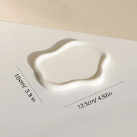 1pc Irregular Ceramic Jewelry Tray For Jewelry Display And Key Storage - Desktop Decorative Ornament