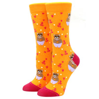 1 Pair Kawaii Women Socks Happy Funny Socks Fruit Harajuku Candy Colors Mid Socks Casual Crew Socks Women Size 35-42 Short Socks