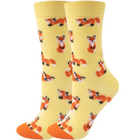 New Fashion Colorful Funny Happy Casual Women Socks Dress Harajuku Cute Animal Cartoon Men's Socks