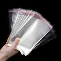 100pcs/lot Transparent Self Adhesive Seal Bags OPP Plastic Cellophane Bags Gifts Bag & Pouch Jewelry Packaging Bags