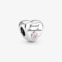 Europe 925 Silver Family Charm Fit Original Bracelet Jewelry Pendant Boy Girl Sparkling Mom Bead Sisters Pandora Dangle Plated