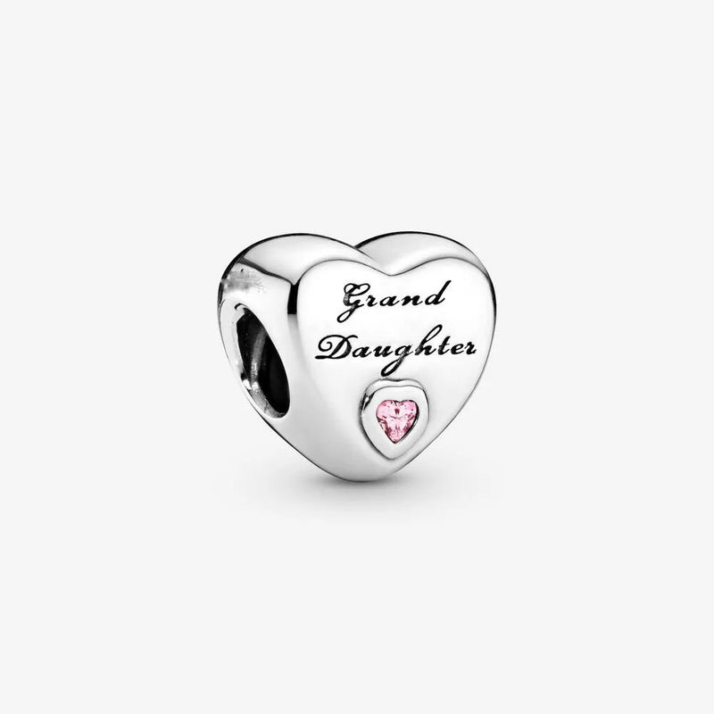 Europe 925 Silver Family Charm Fit Original Bracelet Jewelry Pendant Boy Girl Sparkling Mom Bead Sisters Pandora Dangle Plated