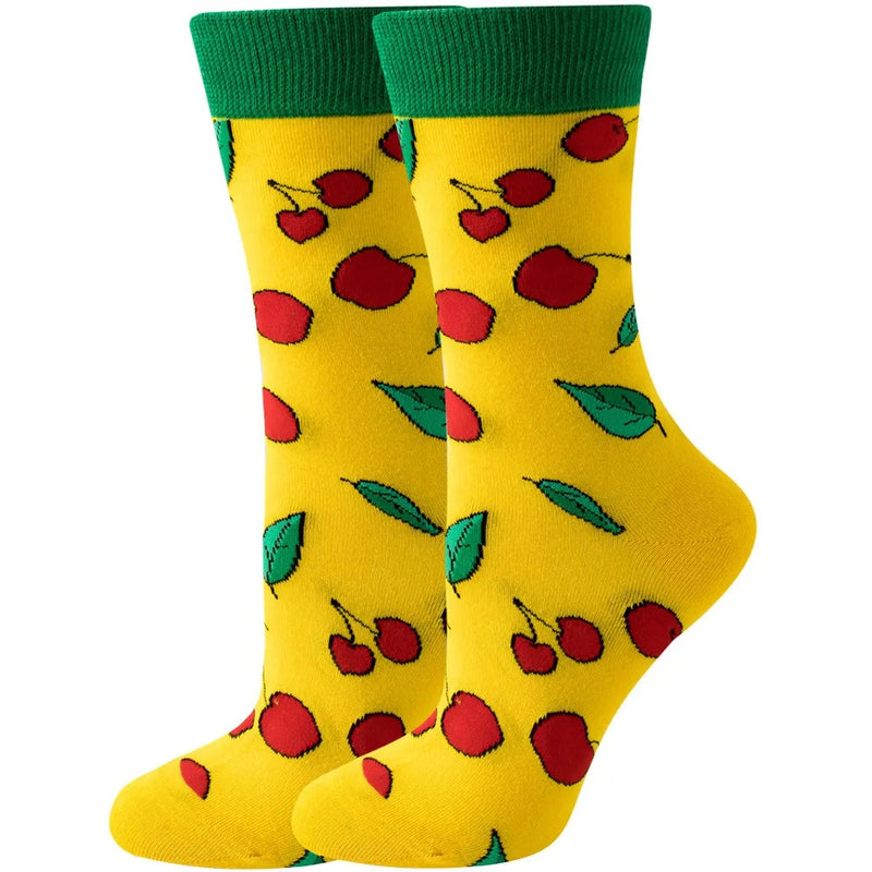 New Fashion Colorful Funny Happy Casual Women Socks Dress Harajuku Cute Animal Cartoon Men's Socks