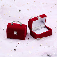 One Piece Velvet Jewelry Box Gift Box Container Wedding Ring Box Ring Case Earrings Holder For Jewelry Display& Jewelry Package