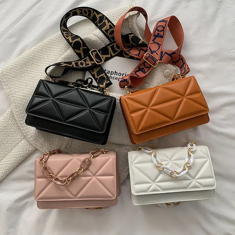 Winter Large Shoulder Bags for Women Stone Pattern PU Leather Crossobdy Bags Brand Pink Tote Handbags Chains Shopper Clutch Purs