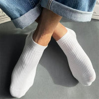 5 Pairs/Pack Ankle Socks Women 100% Cotton Invisible Sweat-absorbing Girls Low Tube Boat Socks EU 36-42