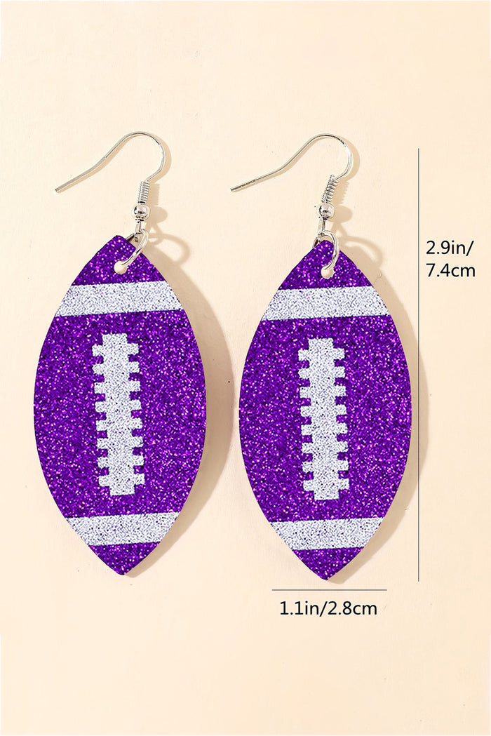 Kyoho Grape Sequin Rugby Drop Earrings