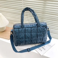 Yogodlns Luxury Space Padded Cotton Handbag Big Capacity Shoulder Bag Waterproof Nylon Bag Travel Down Crossbody Bag Purse Bolsa