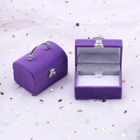 One Piece Velvet Jewelry Box Gift Box Container Wedding Ring Box Ring Case Earrings Holder For Jewelry Display& Jewelry Package