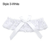 Sexy Fashion Lingerie Wedding Garter Belt Bride Cosplay Party Accessories Bowknot Lace Elastic Leg Ring