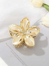 1/2 Pcs Fashion Simple Shiny Egg Flower Hair Claws For Women Girls Party Hair Accessories