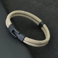 New Fashion Men Bracelet Thread Double Layer Detachable Matching Stackable Braslet Leisure Accessories Hombre Erkek Bileklik