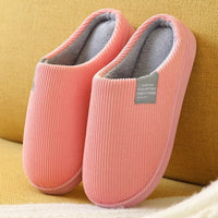 Women's Men's Thick Soft Bottom Home Slippers Household Plush Slippers Anti-slip Thermal Slippers Indoor Winter