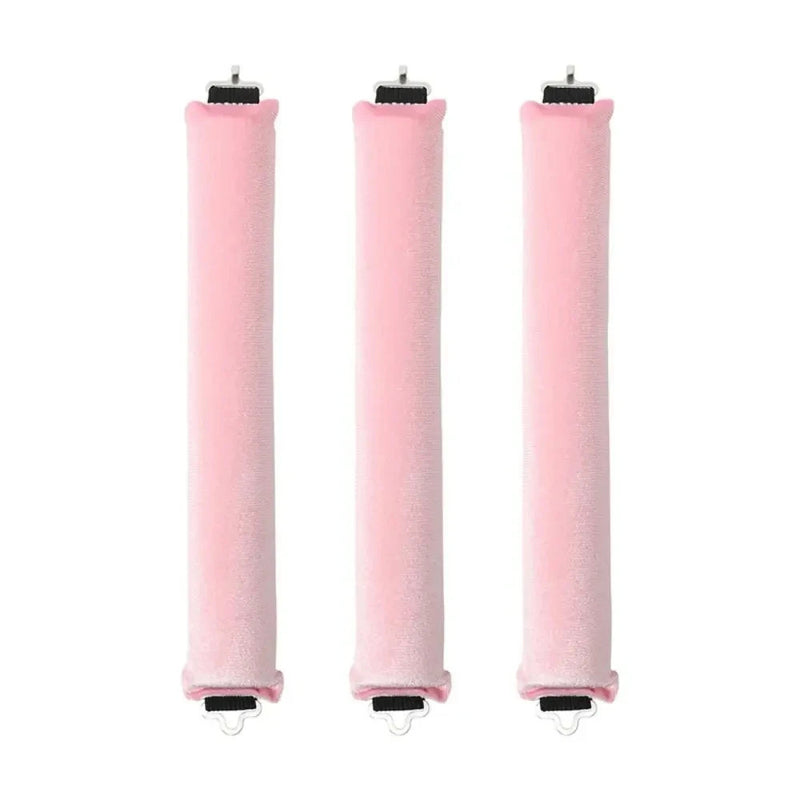 Big Wave Lazy Heatless Curling Rod Plush Head Hair Curler Wave Form Curl Rod Sponge Curling Bouncy Curling Hair Hair Rollers