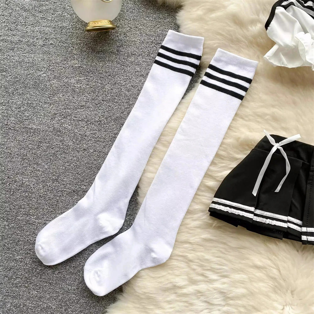 Japan Girls Vintage Cosplay Costume Sexy JK Uniform Skirt Suits Pajamas Outfits Erotic Striped Bow Tie Pleated Skirts Set