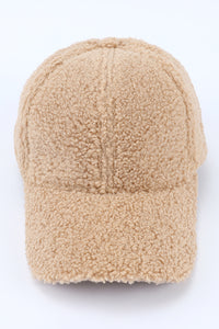 Parchment Sherpa Teddy Baseball Cap