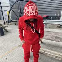 Sy World Clothing Women Jogging Men's Cotton Hoodie Uk Drill Jacket and Trousers Streetwear Coat Young Fashion Hooded Tops Pants