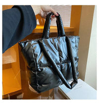 Handbag Female Large-capacity Bag Female New Tide Fashion Shoulder Bag Fall And Winter Cotton Bag Hundred Tote Bag