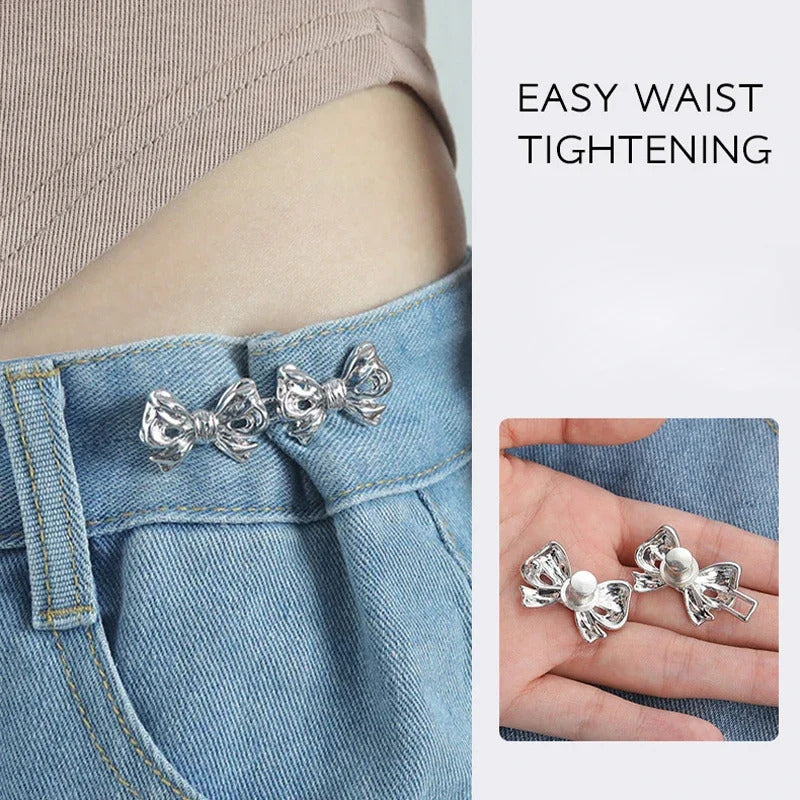 Removable Waist Tightening Buckle Invisible Snap Button Brooch Jewelry Jeans Pant Clothing Waist Buckle Waistband Adjust Tool