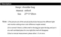 Casual Women Shoulder Messenger Bag Oxford Waterproof Zipper Handbags Package Female Large Capacity Travel Crossbody Bag