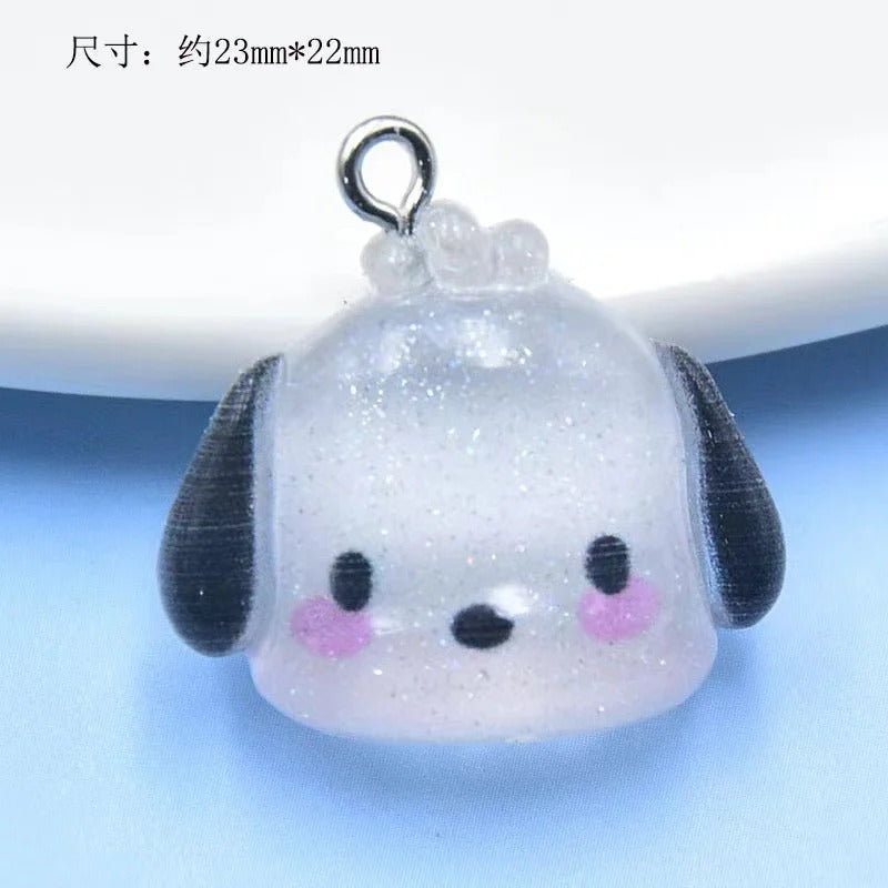 10pcs  Simulated Cute  Rabbits Dogs Cats Resin Charms Accessory Pendants Handmade  Jewelry DIY Earring Necklace