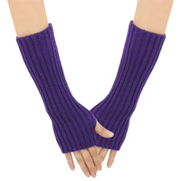 Arm Warmers Autumn Winter Cuffs Hand Sleeves Long Wool Gloves Men Women Knit Sleeves Warm Elastic Fashion Lady Sexy