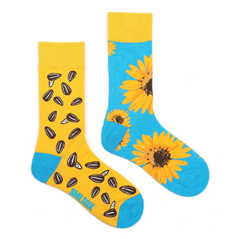 1 Pair Man Women Sock Original AB Tide Socks Colorful Socks Flowers Fruits Candy Cotton Socks Daily Friend Get-together Gifts