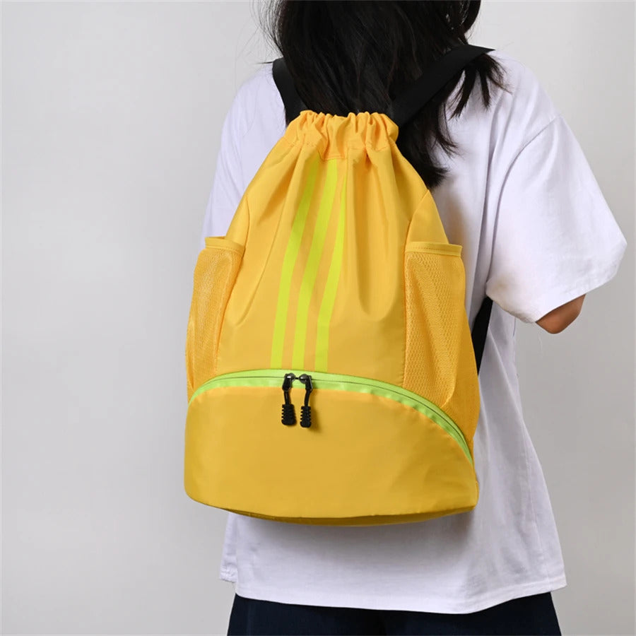 Gym Bag Fitness Backpack Women Men Basketball Backpack Outdoor Soccer Football Storage Bags Training Drawstring Sports Knapsack