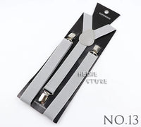 New Candy Color Adjustable Suspenders Elastic Leather Y-Back Braces Straps For Men Women Kids Pants Shirt Girl Skirt Accessories