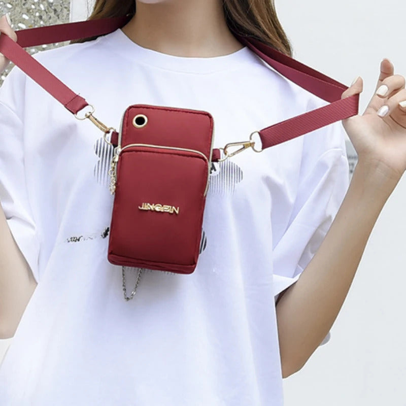 New Fashionable Flow Large Capacity Casual Lightweight  Handbag Ladies Fashionable Street One Shoulder Phone Package