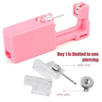 1-4Pcs Disposable Safe Painless Ear Piercing Tool, Healthy Sterile Punctur Kit Earring Studs Nose Rings Piercing Gun Set