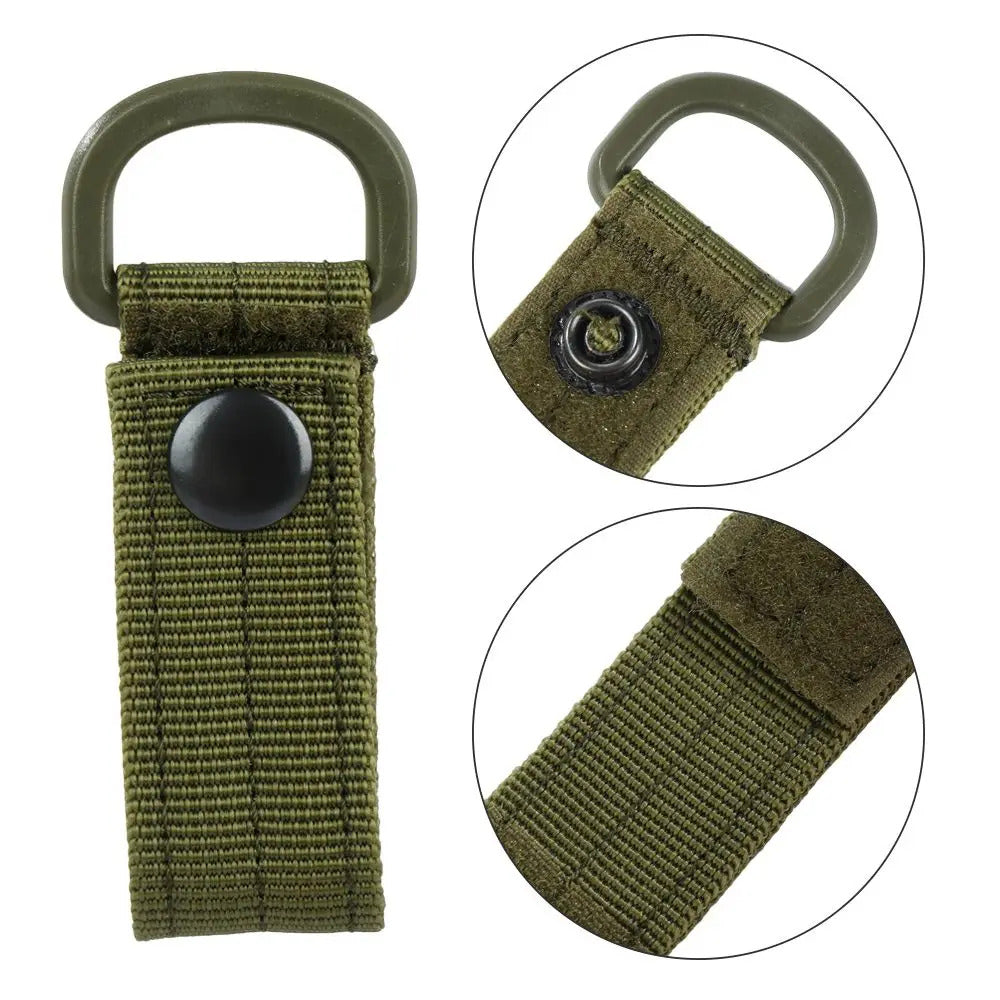 Hanging Key Hook Clip Clamp Buckle Hook Clip Nylon Webbing Molle Belt Clip Outdoor Buckle Strap Hunting Accessories Equipment