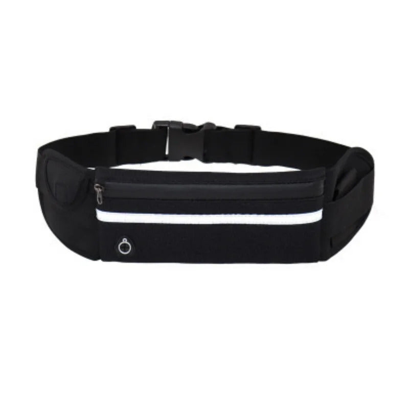 Outdoor Sports Waterproof Reflective Strip Waist Bag Mobile Phone Cycling Fitness Running Waist Bag Adjustable Elastic Strap