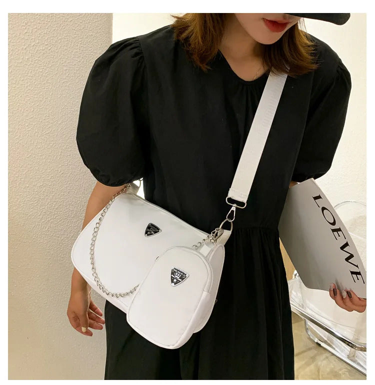 New Simple Small Crossbody Female Armpit Bags Solid Color Shoulder Bags Casual Bags Slanting Women's Bags Mother's Bags