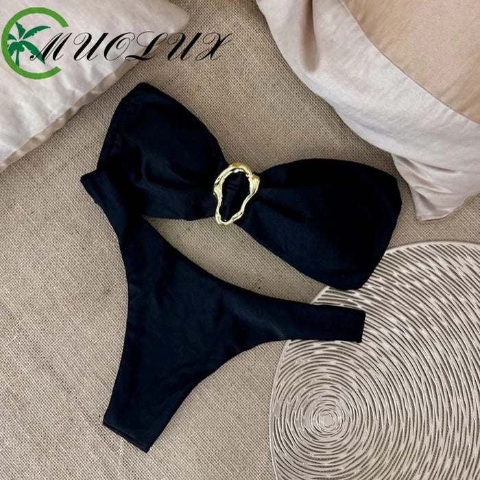 Micro Bikini Push Up Women Swimsuits 2024 Sexy Female Swimwear Brazilian Bikini Set Thong Biquini Swim Suits Print Beachwear