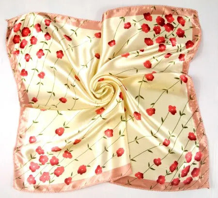 New spring and summer small silk scarf female silk wild professional small square towel 50.50cm