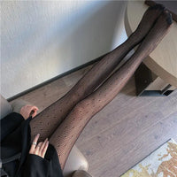 Women Rattan Sexy Stockings Club Party Anti-Snagging Flowers Tights Calcetines Fish Net Stocking Fishnet Mesh Lace Pantyhoses