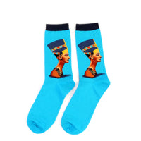 Autumn winter Retro Women Art Van Gogh Mural World Famous Oil Painting Series Men Socks Funny Socks