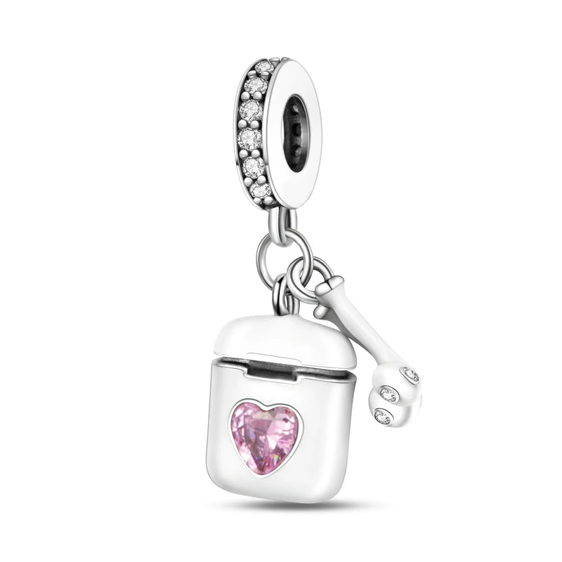 Silver Plated Travel Sunflower Lucky Charms Fit Original Pandora Bracelet Dangle Pendant DIY