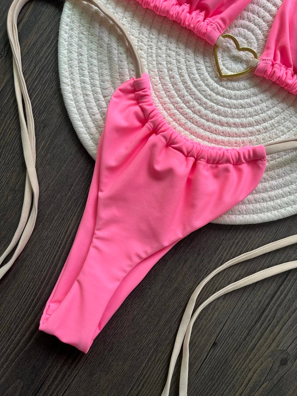 RUOTONSEPT Sexy Halter Solid color Bikini Set Women's Swimsuit Two-piece Triangle Thong Swimwear Bathing Suit Brazilian Biquinis